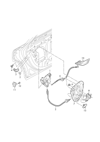 4K0839015S-AUDI TT MK2 WINDOW MECHANISM