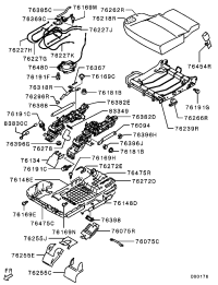6977A535-COVER,2ND SEAT SIDE