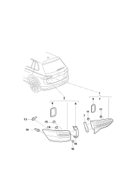 30D945307-LED taillight