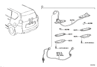 8127533070-CORD, LICENSE PLATE LAMP