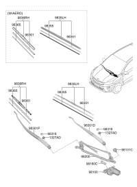 98110K8000-MOTOR ASSY-WINDSHIELD WIPER