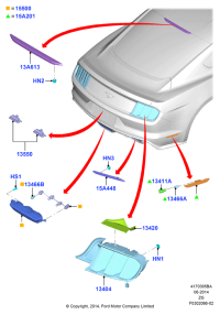 FR3Z13404C-Rh/lamp assy-rr