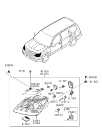 921012J131-LAMP ASSY-HEAD,LH