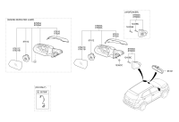 87610C9530-MIRROR ASSY-OUTSIDE RR VIEW,LH