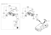 87610H2050-MIRROR ASSY-OUTSIDE RR VIEW,LH