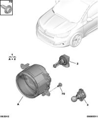 9811333380-FOGLAMP-LH/W169/W204/CL203