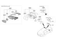 87610J4070-MIRROR ASSY-OUTSIDE RR VIEW,LH