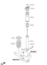 55311S6500-SHOCK ABSORBER ASSY-REAR