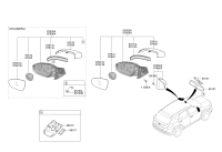 87620F8500-MIRROR-RRVIEW O/S RH