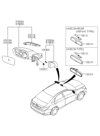 876133S000-lamp assy