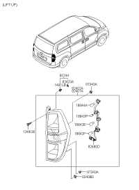 924014H020-LAMP COMBI REAR LH