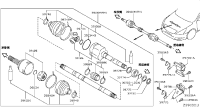 391003TA2A-SHAFT ASSY-FRON
