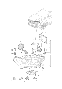 L2GD941035E-LED headlamp: