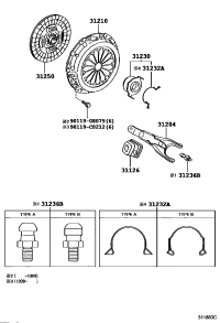 3123012180-BEARING ASSY, CLUTCH RELEASE