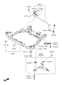 545000Q000-ARM COMPLETE-FR LWR,LH