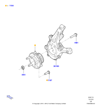 BB5Z1104A-Hub assy-wheel rh/lh