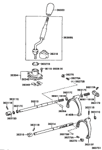 3630360290C0-KNOB SUB-ASSY, SHIFT LEVER