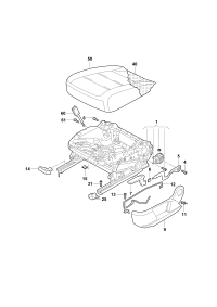 5ND881106-Tray assy-seat w/height