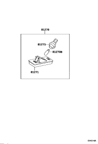 8127060332-LAMP ASSY, LICENSE PLATE
