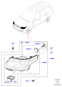 LR033964-Head lamp assy
