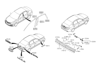 863622H000-BLACK TAPE-FR DR FRAME UPR,LH