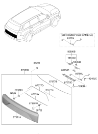81820S3000-Handle assy-tail gate o/s