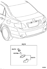 8127002140-LAMP ASSY, LICENSE PLATE