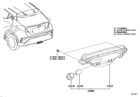 814590R030-Base & wire, rr lamp