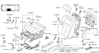 87351JU41A-Frame assy-frt seat cush rh