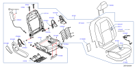873014DU0A-Frame assy-fr seat cush, rh