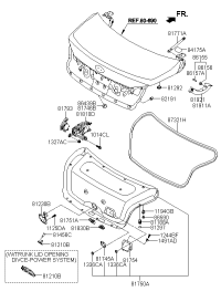 812303M000-Latch assy-dr