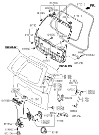 8177003010-LIFTER ASSY-TAIL GATE LH