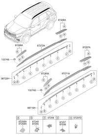 87211Q2000-SPOILER, REAR