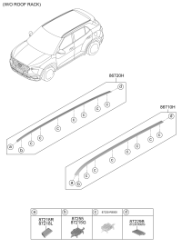 87230R9010-MLDG ASSY ROOF LH *