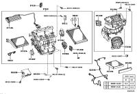 872960R010-Lever, heater damper control