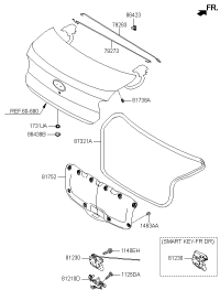 81230D0000-Lock assy-trunk lid
