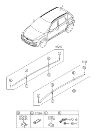 872301H000-BRKT-ROOF RACK FR MTG