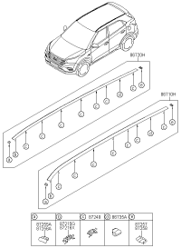 87280C9000EB-RACKASSYROOFRH