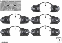 61317849411-Switch multifunction steering wheel M sport