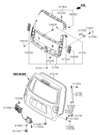 812302J000-POWER LATCH ASSY-PWR T/GATE