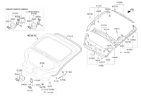 812302V000-LATCH ASSY-TAIL GATE
