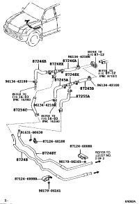 872456A220-HOSE, HEATER WATER, INLET A