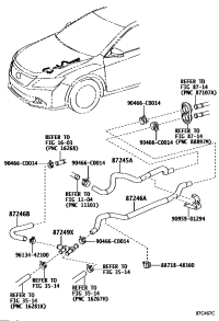 8724506A40-HOSE, HEATER WATER, INLET