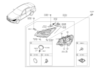 92103B1170-SUB ASSY-HEAD LAMP, LH