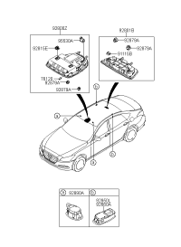 92872B1000SG2-LAMP ASSY-REAR PERSONAL,RH