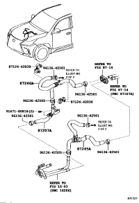 8720960C01-HOSE, HEATER WATER, INLET A
