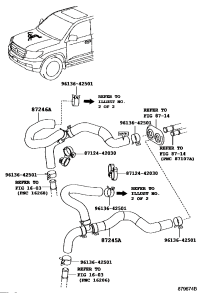 8720960C00-HOSE, HEATER WATER, INLET A