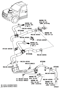 8720960B40-HOSE, HEATER WATER, INLET