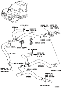 8724560B70-HOSE, HEATER WATER, INLET