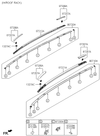 87240S6000-MLDG ASSY ROOF RH